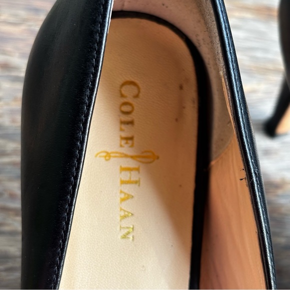 Cole Haan Margot OT II Peep Toe Black Leather Pumps Women’s Size 5.5B - Picture 10 of 16